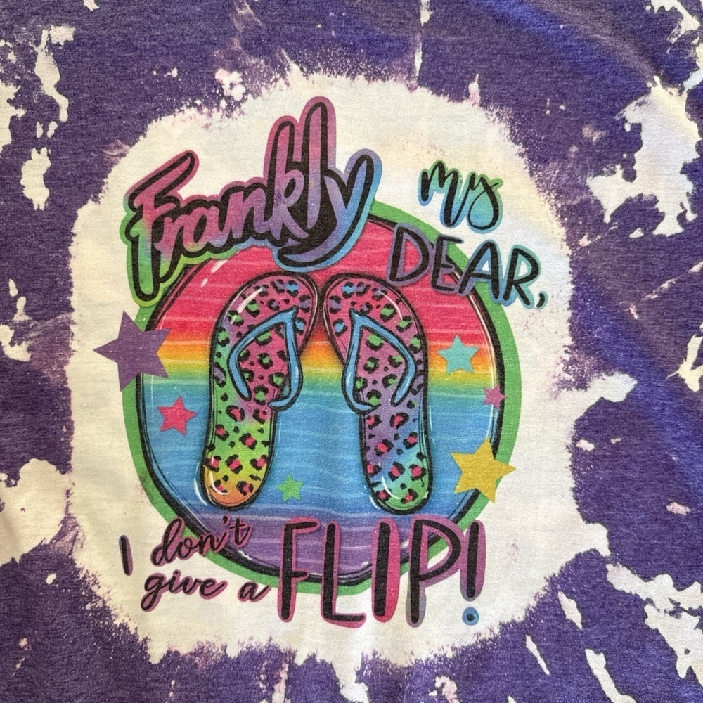 Gildan Purple Tie-Dye Tee Graphic Tee